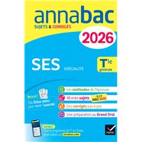 Annales du bac 2026 - Annabac SES Tle générale (spécialité)