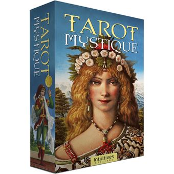 Coffret Tarot Mystique - 83 Cartes De Cartomancie Aux Tranches Argentées - Livret Explicatif Inclus - Édition Française