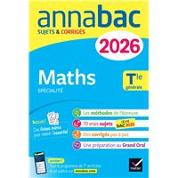 Annales du bac 2026 - Annabac Maths Tle générale (spécialité)