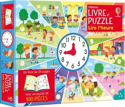 Clementoni L'Heure – Horloge + 13 Mini-Puzzles Autocorrectifs – Apprendre à Lire L'Heure Dès 4 Ans
