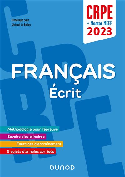 Concours Professeur des ecoles - Francais - Ecrit - CRPE 202