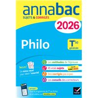 Annales du bac 2026 - Annabac Philo Tle générale