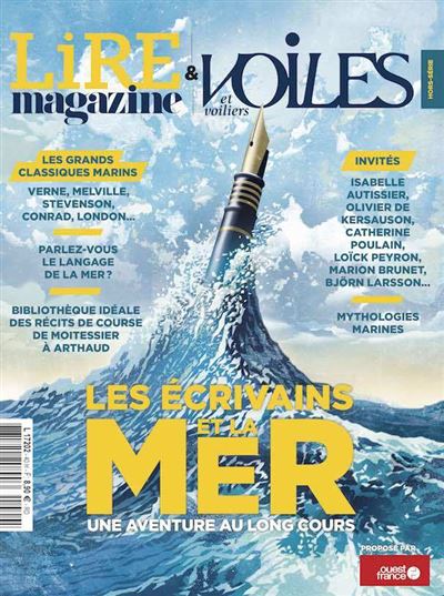 Lire Magazine et Voiles et voiliers HS : Les écrivains et la mer - Juin 2024 -  Collectif - broché