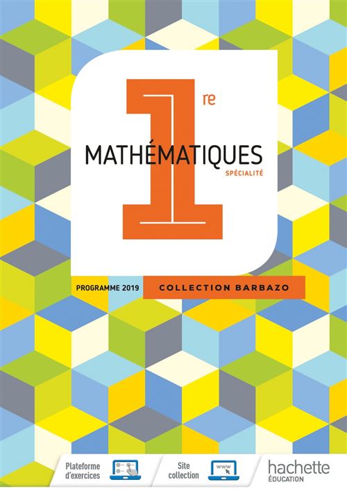 Livre Math Rouge Barbazo Maths 1ère - Livre élève Edition 2019 - broché - Eric Barbazo ...