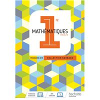Barbazo Maths 1ère - Livre élève