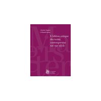 Édition critique des textes contemporains (XIXe-XXIe siècle)