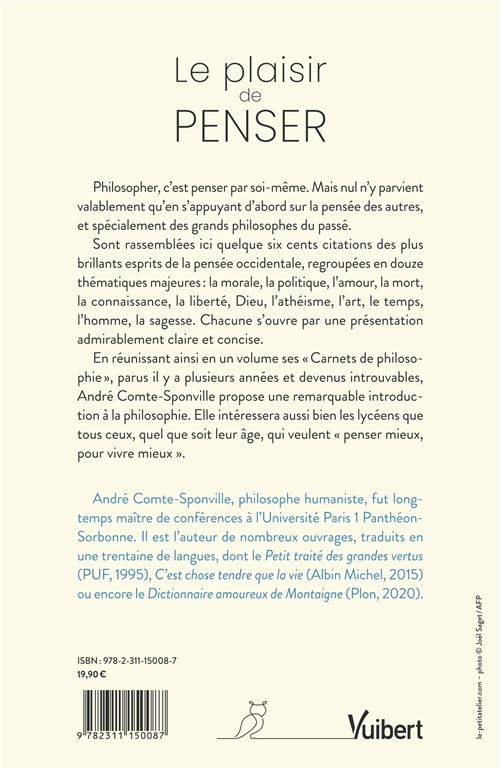 André Comte-Sponville : « La philosophie apporte le plaisir de penser » •  L'Éventail