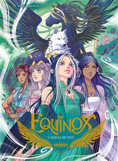 Equinox - vol. 05 Cheval de vent - Aurélie Wellenstein - Drakoo - cartonné - Bande dessinée jeunesse