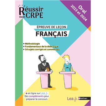 Epreuve orale Leçon - Français - CRPE 2023 et 2024 - 1
