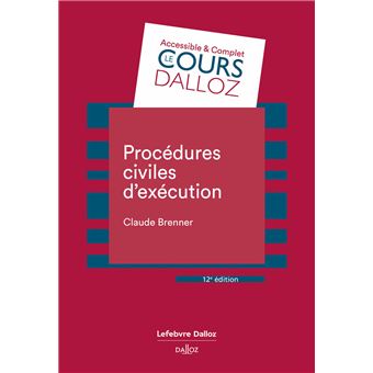 Procédures civiles d'exécution - 1