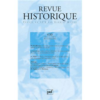 Revue historique 2004, n° 630 - 1