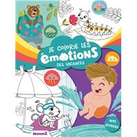 Je colorie les émotions des vacances - Avec stickers