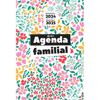 Mini agenda familial - Septembre 2024-Décembre 2025 - broché 