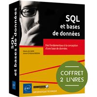 SQL et bases de données - Coffret de 2 livres : Des fondamentaux à la conception d'une base de donné