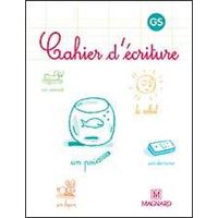 Cahier d'écriture GS