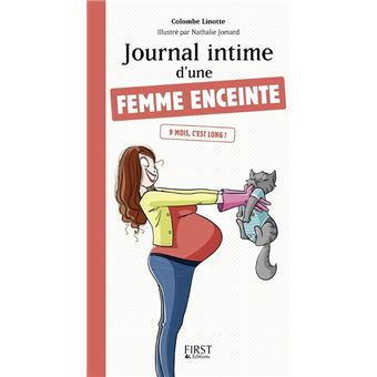 Journal de grossesse - page couverture femme enceinte