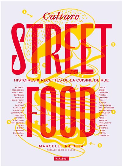 Culture streetfood Histoires & recettes de la cuisine de rue - Marcelle Ratafia - Marabout - broché - Guide - Marabout