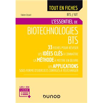 L'essentiel de biotechnologies - BTS - 1