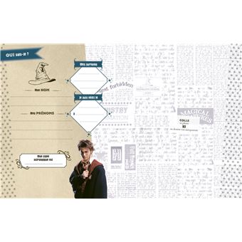 Journal Intime Harry Potter Avec Cadenas - Stylo Encre Invisible UV