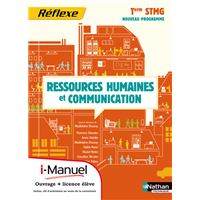 Ressources humaines et communication - Tle STMG Pochette Réflexe STMG i-Manuel bi-média