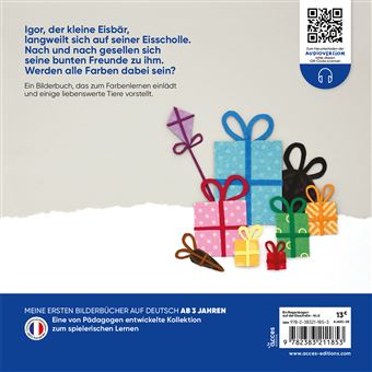 Ein regenbogen auf der eisscholle