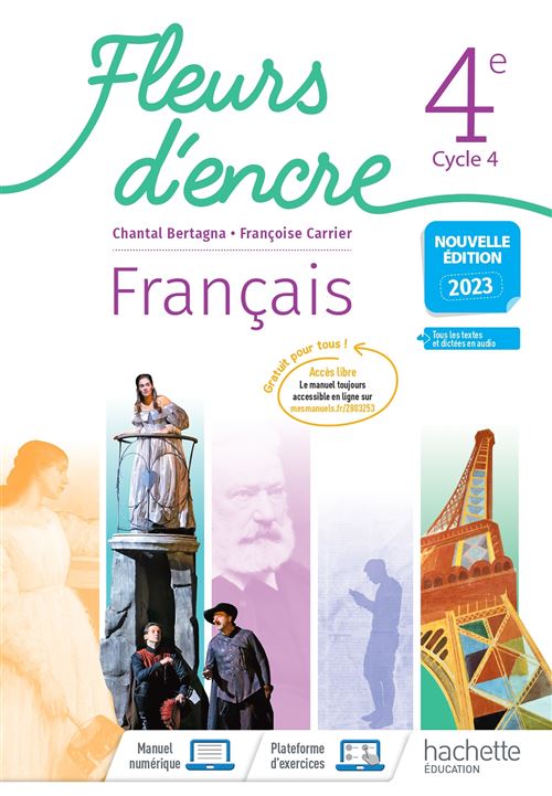 Stéphane Jougla, Emilie Deschellette, Delphine-Laure Thiriet, Mélinée Simonot, Séverine Woimant Fleurs D'encre Français 4E - Livre Élève - Ed. 2023 - Image 3