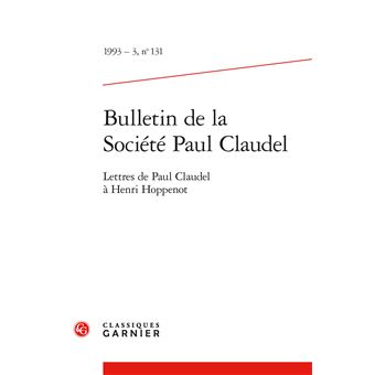 Bulletin de la Société Paul Claudel - 1