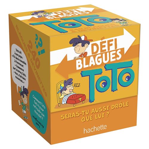 Défi blagues de Toto - Virgile Turier - Hachette Enfants - Boîte ou accessoire - Jeux livres objets