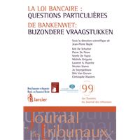 La loi bancaire : questions particulières/De bankenwet : bijzondere vraagstukken