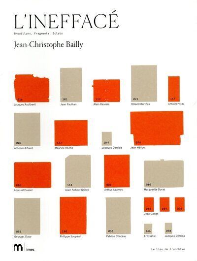 L'Ineffacé - Jean-Christophe Bailly - broché