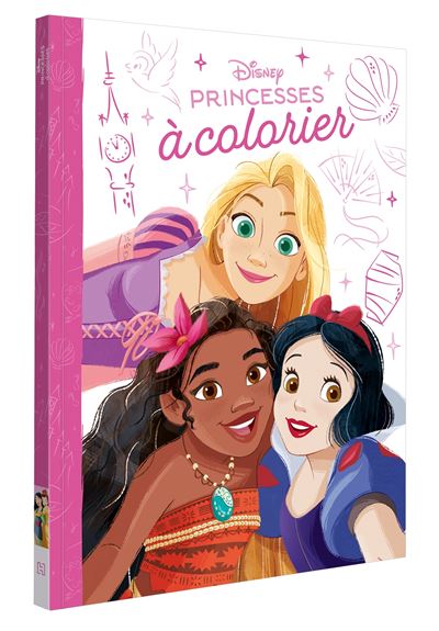 DISNEY PRINCESSES - Princesses à colorier -  Collectif - Hachette Disney - broché - Document jeunesse