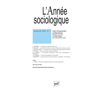 Année sociologique 2010, vol. 60 (1) - 1