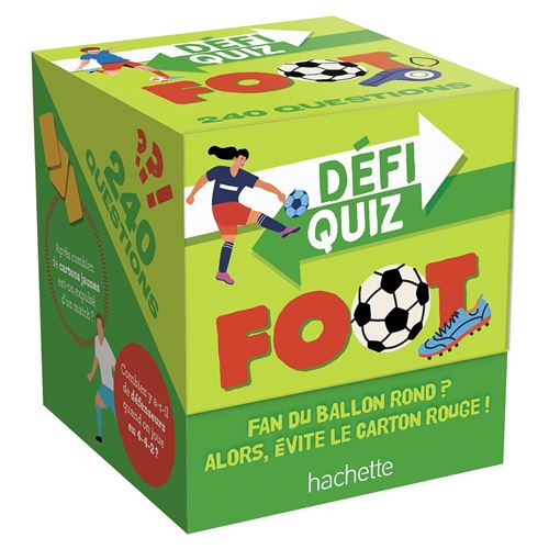 Défi Quiz Foot - Mickaël Grall - Hachette Enfants - Boîte ou accessoire - Jeux livres objets