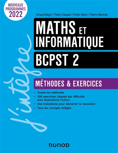 Maths et informatique M&E BCPST 2
