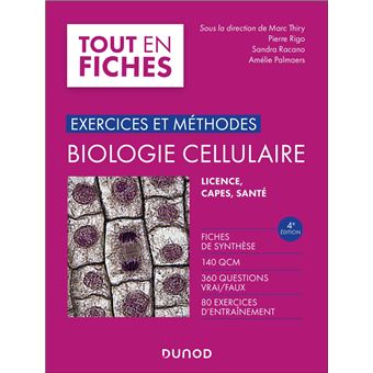 Exercices et méthodes de biologie cellulaire - 1