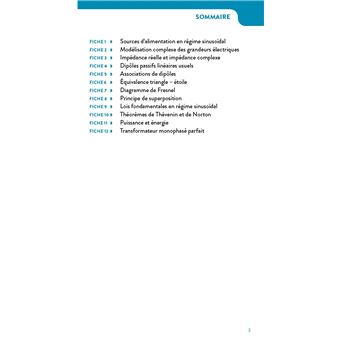 Électricité en 19 fiches - régines sinusoïdal et nin-sinusoïdal