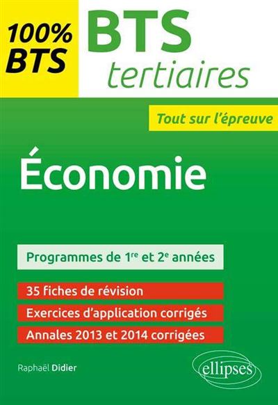 BTS Tertiaires - Economie - programme 1re et 2e annees