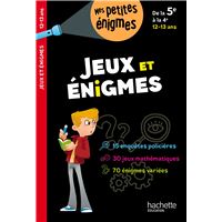 Jeux et énigmes - De la 5e à la 4e - Cahier de vacances 2026