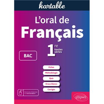L'oral de français. 1re toutes séries - 1
