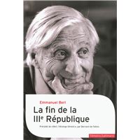 La fin de la IIIᵉ République