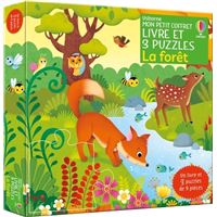 La forêt - Mon petit coffret Livre et 3 puzzles - Dès 3 ans