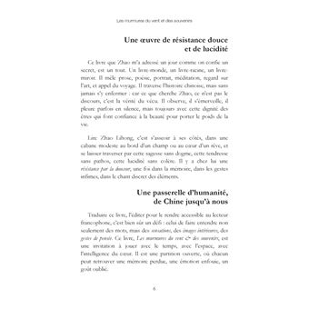 Les murmures du vent et des souvenirs
