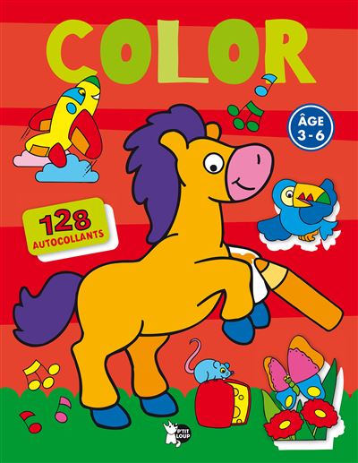 Color avec autocollants - 3-6 ans - Vol 2 -  Collectif - cartonné