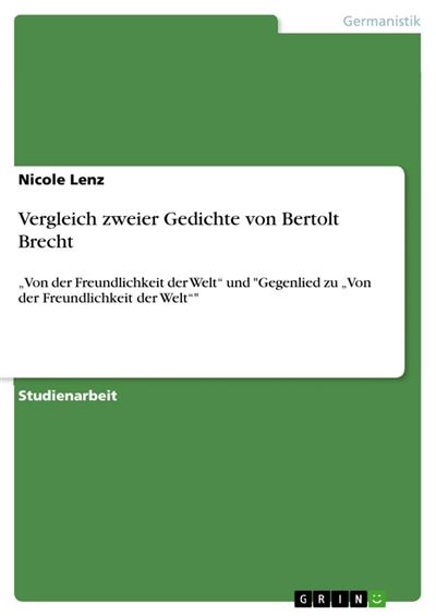 Von Der Freundlichkeit Der Welt