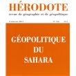 Hérodote numéro 142 Géopolitique du Sahara