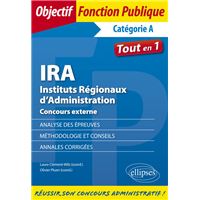 IRA Instituts Régionaux d’Administration Concours externe.