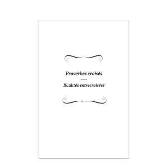 Proverbes croisés