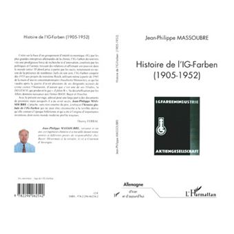 Histoire de l'ig-farben 1905-1952 - 1