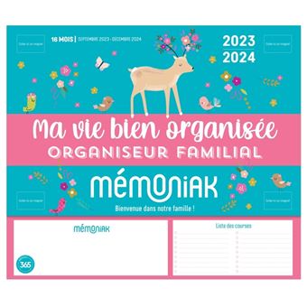 Calendrier mensuel Famille organisée 2024 - broché - Collectif