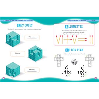 Cahier de vacances sénior spécial LOGIQUE